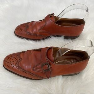 Artioli Golden Star Made In Italy  Brown Upper Leather monk strap Shoes Size 9.5